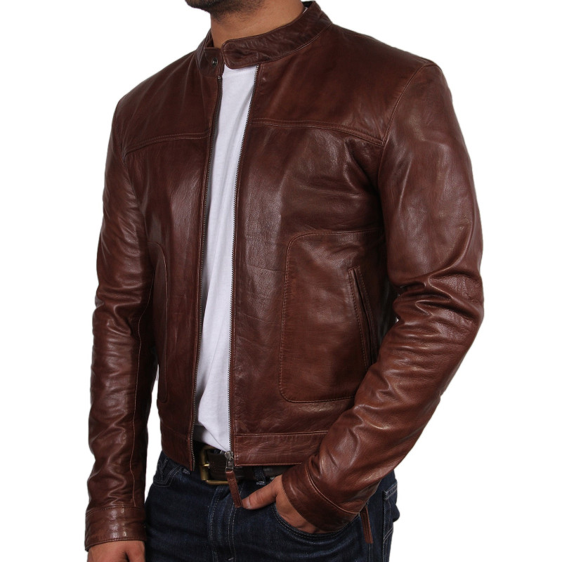 Brown Leather Jacket 36