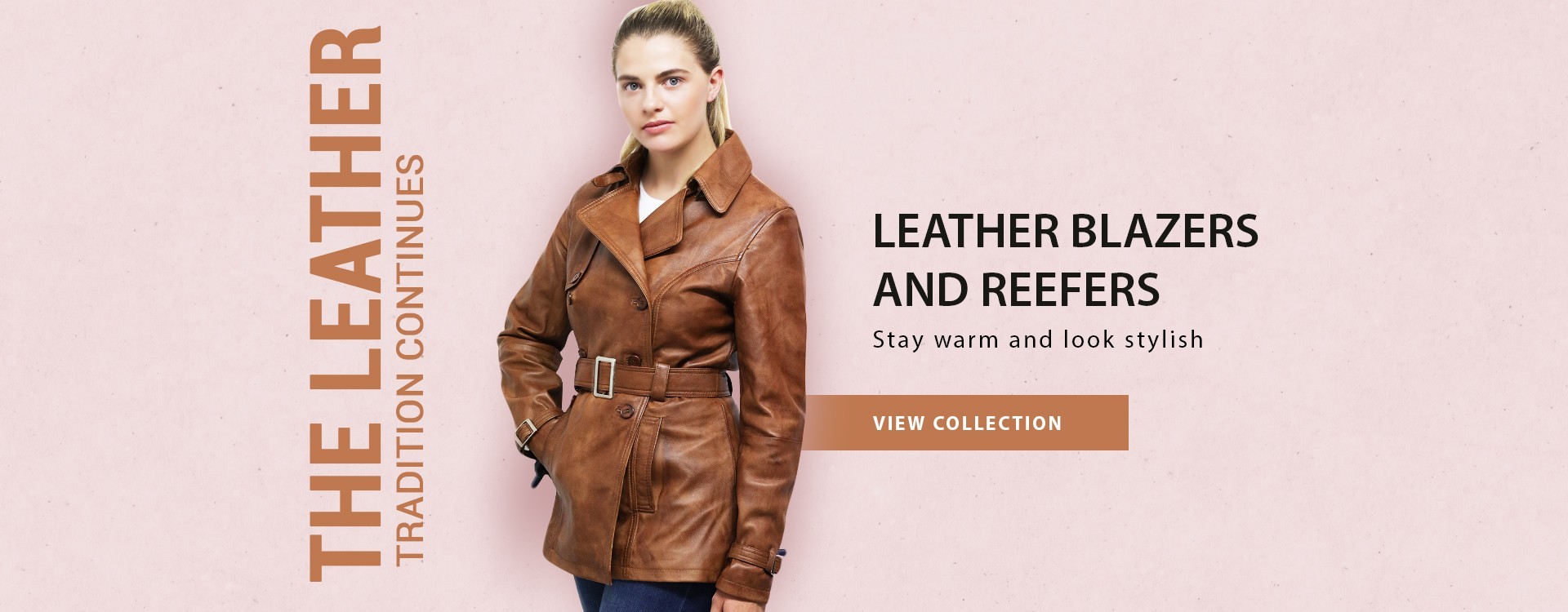 Womens leather blazer