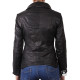 Leather Jacket Womens | Real Nappa Lamb Leather Jacket Removable Collar For Women 