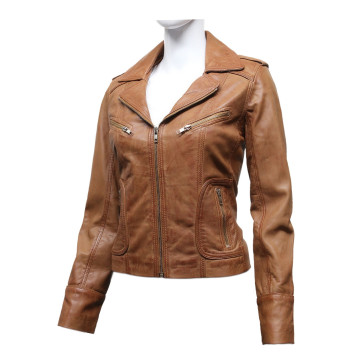 Women's Leather Biker Jackets Online | BRANDSLOCK.COM