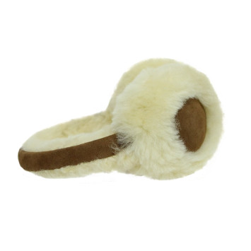Hamptons Brown Classic Unisex Genuine Sheepskin Ear Muffs