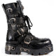 New Rock Black Leather Biker Gothic Boots - M107-S3