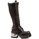 New Rock Black Leather Biker Gothic Stylish Look Boots - M236-S1
