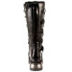 New Rock Unisex Black Metallic Gothic Biker Boots - M272-S1