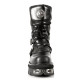 New Rock Black Leather Gothic Designer Look Unisex Boots - M.373.S4