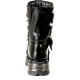 New Rock Metallic Black Leather Stunning Biker Boots - M.391-S1
