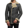 Men's shearling sheepskin jacket - Rambo
