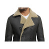 Men's shearling sheepskin jacket - Rambo