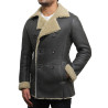 Men's shearling sheepskin jacket - Rambo