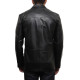 Men's Black Leather Blazer Jacket- Andre