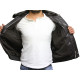 Men's Brown Cow Hide Leather Flight Bomber Jacket with Detachable Collar