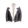 leather-bomber-sheepskin -shearling-jacket Mens-b3-aviator-flying