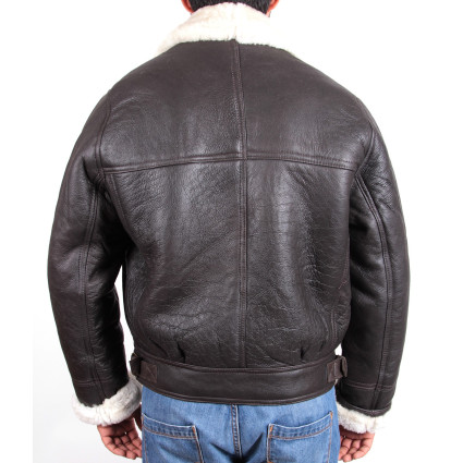 leather-bomber-sheepskin -shearling-jacket Mens-b3-aviator-flying