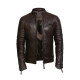 Men's Top Quality Brown Real Leather Vintage Biker Jacket 