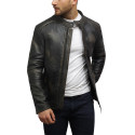 brandMe Mens Genuine Leather Pure Lambskin Biker Jacket MM188 