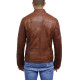 Men's Genuine Lambskin Leather Biker Jacket Vintage