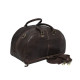 Genuine Leather Travel Duffle Bag (Brown)