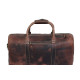Genuine Leather Travel Duffle Bag Vintage (Brown)