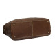 Genuine Leather Travel Duffle Bag (Tan)