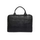 Unisex Genuine Leather Laptop Messenger Handbag Business Briefcase 