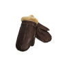 Unisex Soft Thick 100% Sheepskin Leather  Ginger Fur Mittens Ideal For Winter
