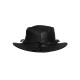 Mens Black Vintage Wide Brim Cowboy Aussie Style Western Bush Hat Vintage