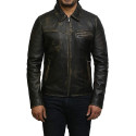 Leather Jacket Mens | Real Soft Cowhide Leather Jacket For Men Vintage