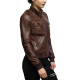  Ladies Leather Jacket Bomber Slim Fit Style