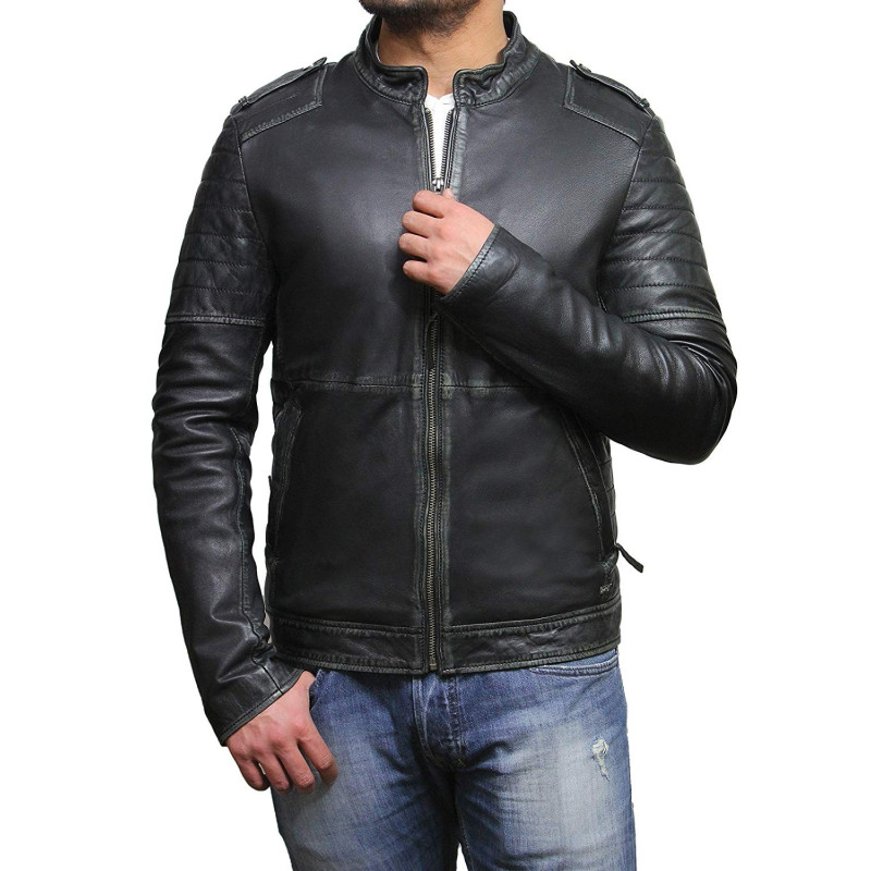 Leather Jacket Mens | Real Soft Nappa Lamb Leather Jacket For Men ...