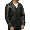 Men's Genuine Lambskin Leather Three-Button Lightweight Coat