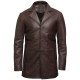 Men's Genuine Lambskin Leather Three-Button Lightweight Coat