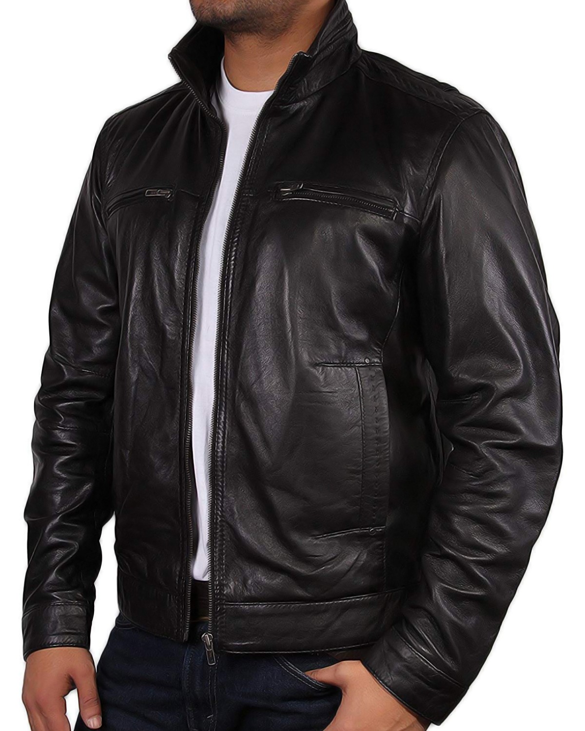 Pristine Leather Mens Napa Real Leather Jacket Winter Fashion Coat