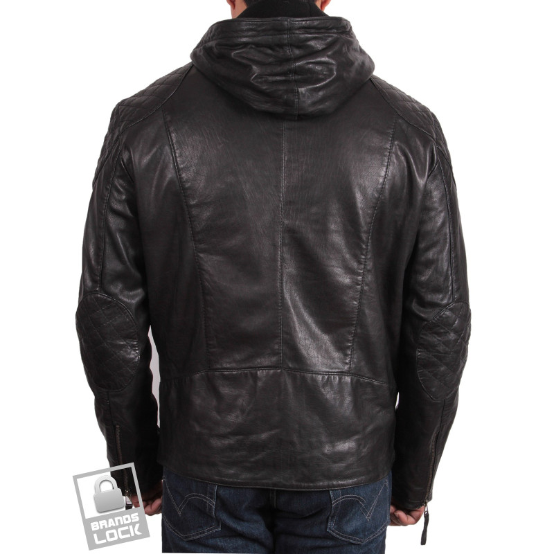 Leather Bomber Jacket Mens | Real Lambskin Leather Jacket Vintage