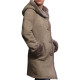 Women Shearling Sheepskin Jacket Coat Anexe-Taupe