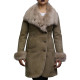 Leather Sheepskin Shearling Coat Womens | B3 WW2 Aviator Flying Merino Shearling Coat