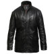 Men's Black Quilted Reefer Jacket