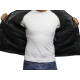 Men's Trucker Black Detachable Collar Jacket