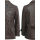 Mens Brown Military Style Real Vintage Jacket BNWT - Adlar 