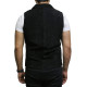 Mens Leather Waistcoat From Smooth Exclusive Goat Suede Classic Smart Black Leather Waistcoat