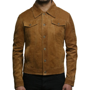 Leather Jacket Mens | Real Suede Goat Leather Jacket For Men