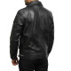 Men's Black Leather Jacket - Jazz