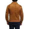 Leather Bomber Jacket Mens | Real Suede Goat Leather Jacket