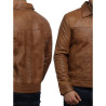 Leather Jacket Mens | Real Suede Goatskin Leather Jacket For Men