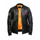 Leather Bomber Jacket Mens | Real Soft Cowhide Leather Jacket