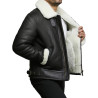 leather-bomber-sheepskin -shearling-jacket Mens-b3-aviator-flying