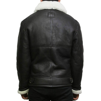 leather-bomber-sheepskin -shearling-jacket Mens-b3-aviator-flying