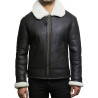 leather-bomber-sheepskin -shearling-jacket Mens-b3-aviator-flying