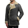 Men's shearling sheepskin jacket - Rambo
