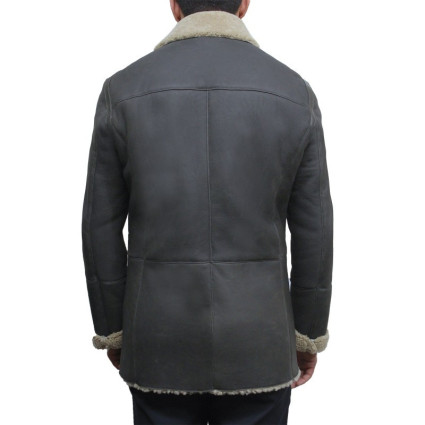 Men's shearling sheepskin jacket - Rambo