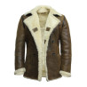 Men's shearling sheepskin jacket - Rambo
